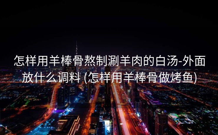 怎样用羊棒骨熬制涮羊肉的白汤-外面放什么调料 (怎样用羊棒骨做烤鱼)