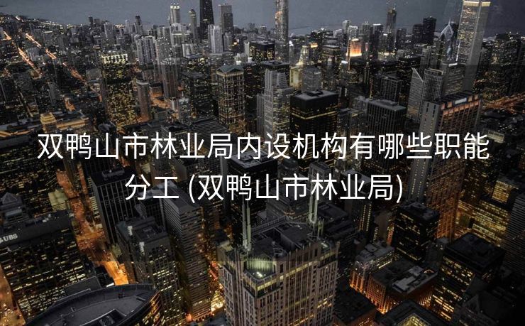双鸭山市林业局内设机构有哪些职能分工 (双鸭山市林业局)