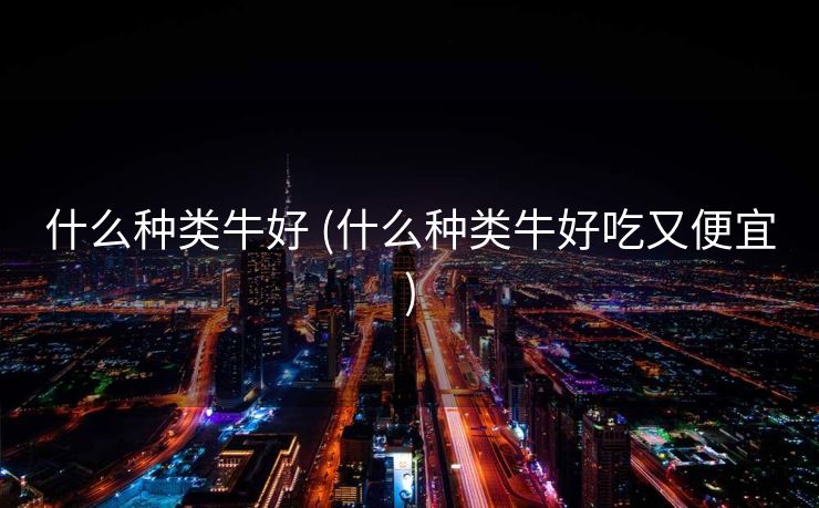 什么种类牛好 (什么种类牛好吃又便宜)