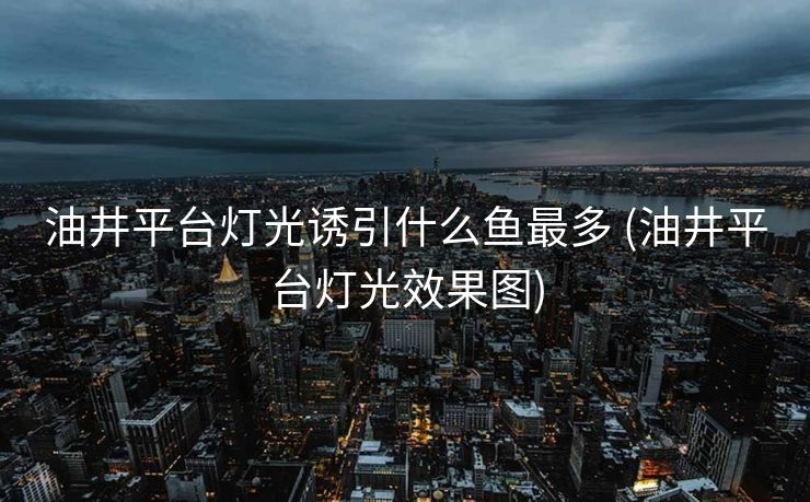油井平台灯光诱引什么鱼最多 (油井平台灯光效果图)