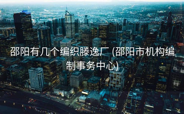 邵阳有几个编织滕逸厂 (邵阳市机构编制事务中心)