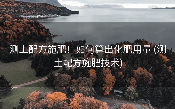 测土配方施肥！如何算出化肥用量 (测土配方施肥技术)