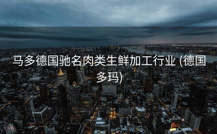 马多德国驰名肉类生鲜加工行业 (德国多玛)