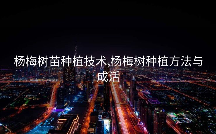 杨梅树苗种植技术,杨梅树种植方法与成活