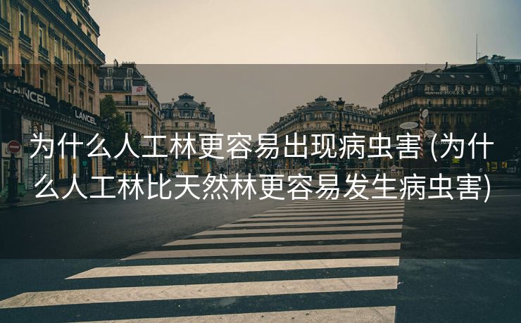 为什么人工林更容易出现病虫害 (为什么人工林比天然林更容易发生病虫害)