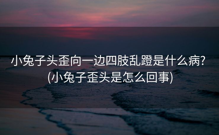 小兔子头歪向一边四肢乱蹬是什么病? (小兔子歪头是怎么回事)