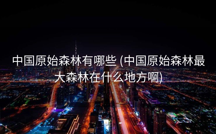 中国原始森林有哪些 (中国原始森林最大森林在什么地方啊)