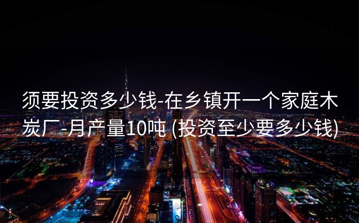须要投资多少钱-在乡镇开一个家庭木炭厂-月产量10吨 (投资至少要多少钱)