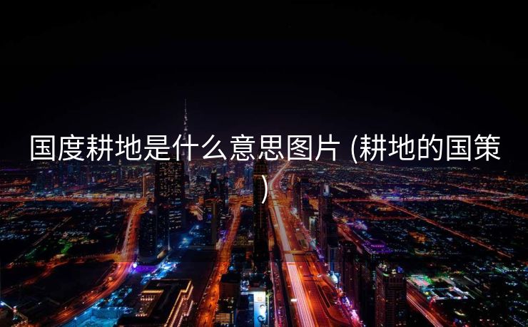 国度耕地是什么意思图片 (耕地的国策)