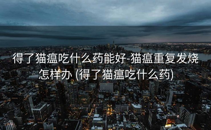 得了猫瘟吃什么药能好-猫瘟重复发烧怎样办 (得了猫瘟吃什么药)