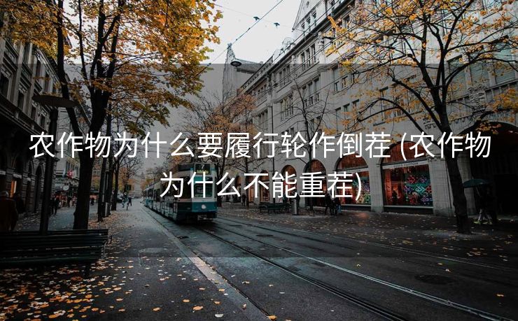 农作物为什么要履行轮作倒茬 (农作物为什么不能重茬)