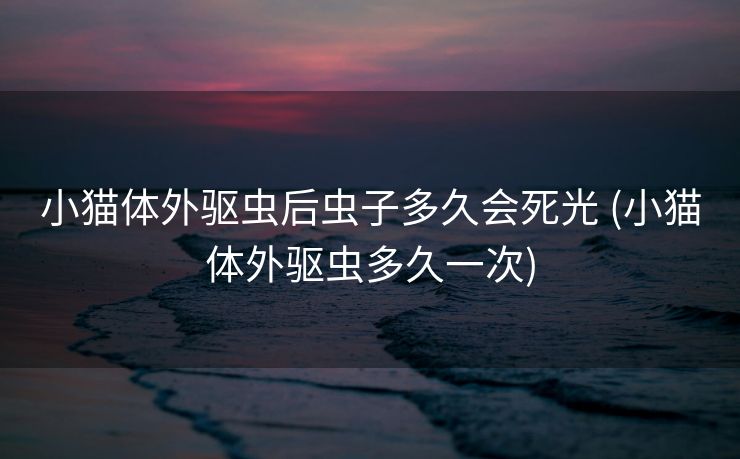 小猫体外驱虫后虫子多久会死光 (小猫体外驱虫多久一次)