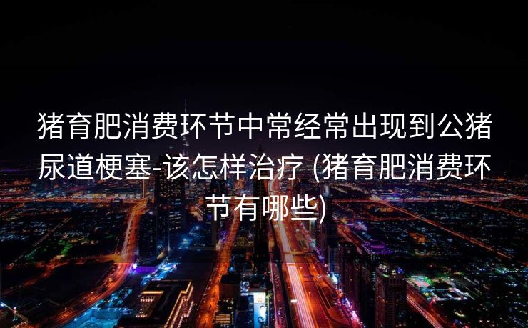 猪育肥消费环节中常经常出现到公猪尿道梗塞-该怎样治疗 (猪育肥消费环节有哪些)