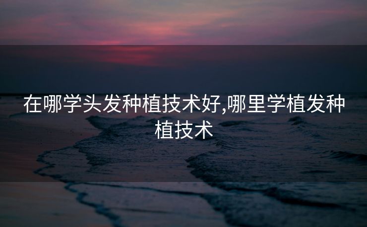 在哪学头发种植技术好,哪里学植发种植技术