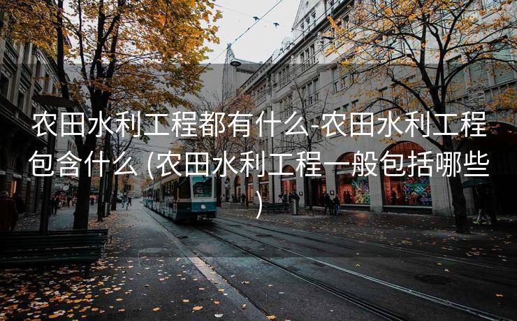 农田水利工程都有什么-农田水利工程包含什么 (农田水利工程一般包括哪些)