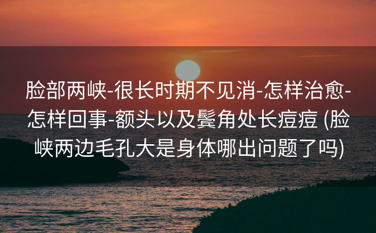 脸部两峡-很长时期不见消-怎样治愈-怎样回事-额头以及鬓角处长痘痘 (脸峡两边毛孔大是身体哪出问题了吗)