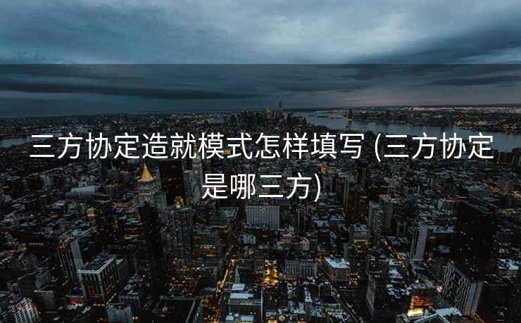 三方协定造就模式怎样填写 (三方协定是哪三方)