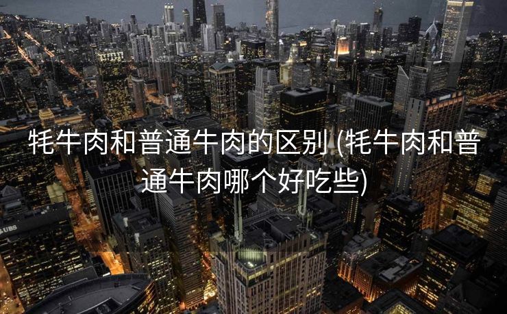 牦牛肉和普通牛肉的区别 (牦牛肉和普通牛肉哪个好吃些)