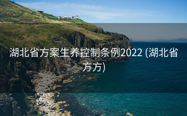 湖北省方案生养控制条例2022 (湖北省方方)