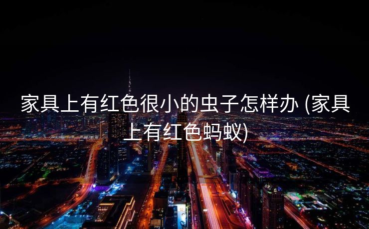 家具上有红色很小的虫子怎样办 (家具上有红色蚂蚁)