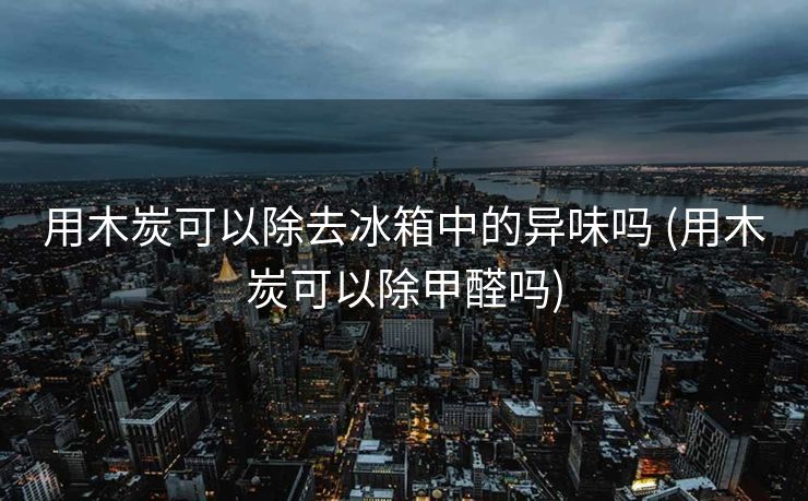 用木炭可以除去冰箱中的异味吗 (用木炭可以除甲醛吗)