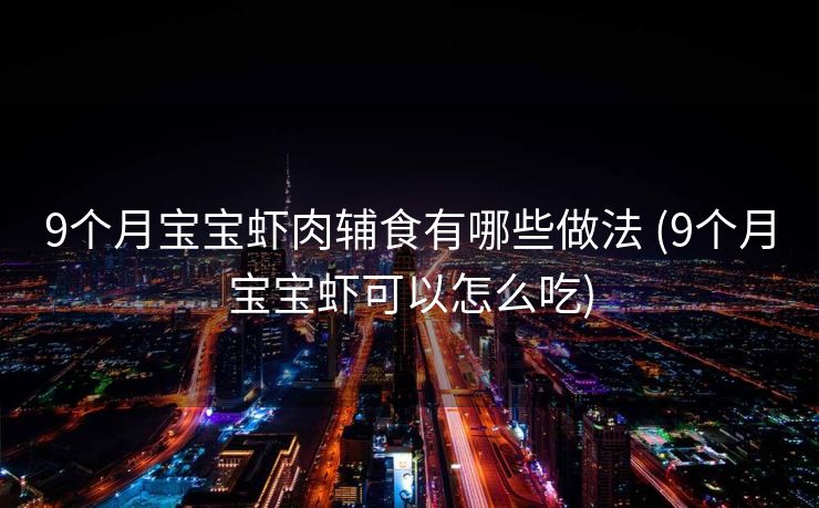 9个月宝宝虾肉辅食有哪些做法 (9个月宝宝虾可以怎么吃)