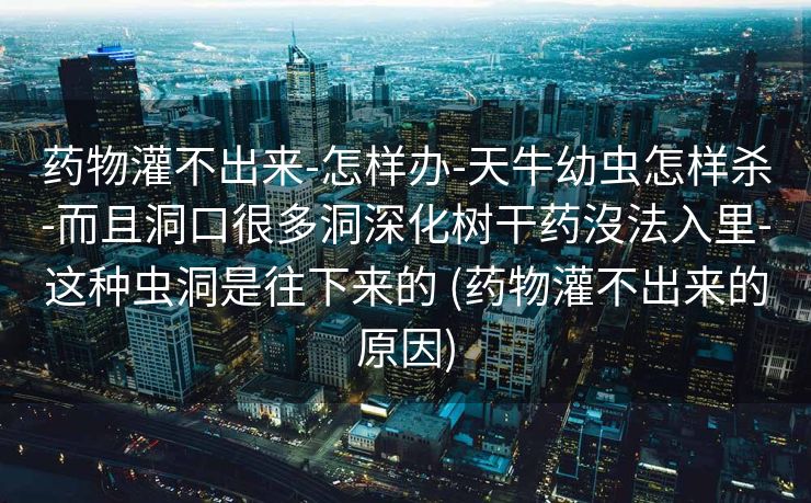 药物灌不出来-怎样办-天牛幼虫怎样杀-而且洞口很多洞深化树干药沒法入里-这种虫洞是往下来的 (药物灌不出来的原因)