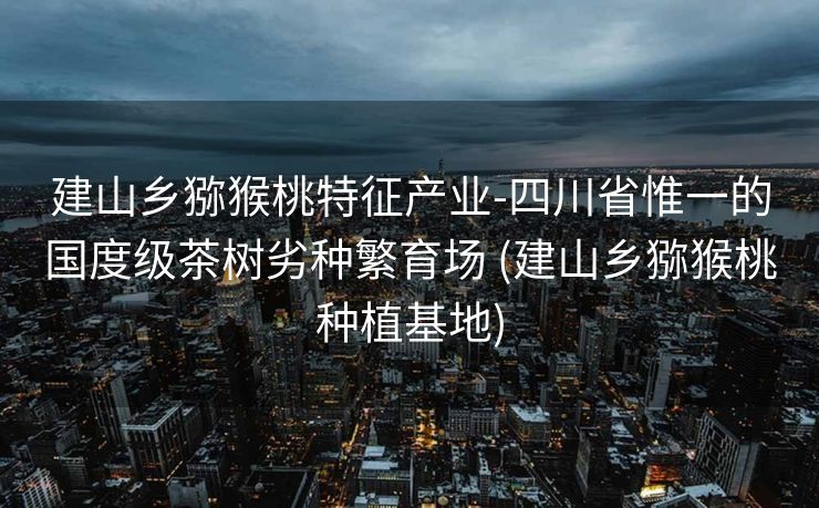 建山乡猕猴桃特征产业-四川省惟一的国度级茶树劣种繁育场 (建山乡猕猴桃种植基地)