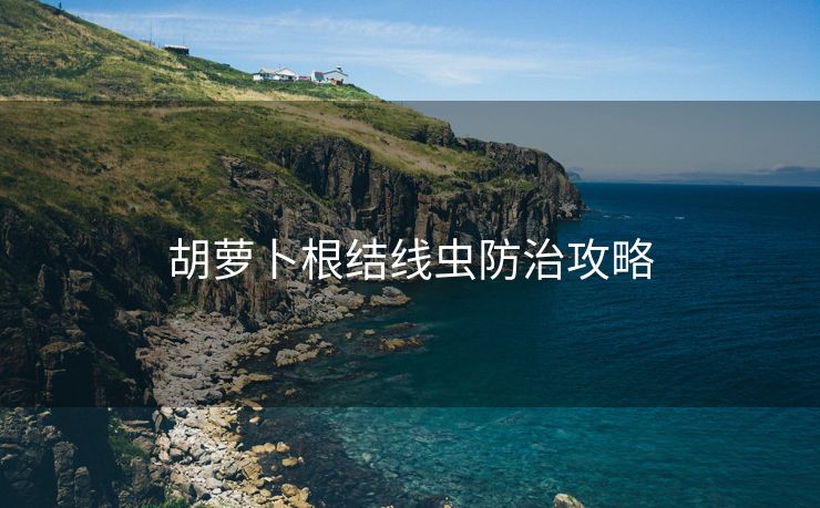 胡萝卜根结线虫防治攻略
